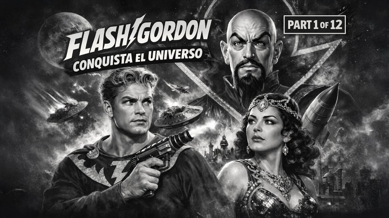 Flash Gordon Conquers The Universe|'La muerte p&uacute;rpura'|Episodio completo en espa&ntilde;ol