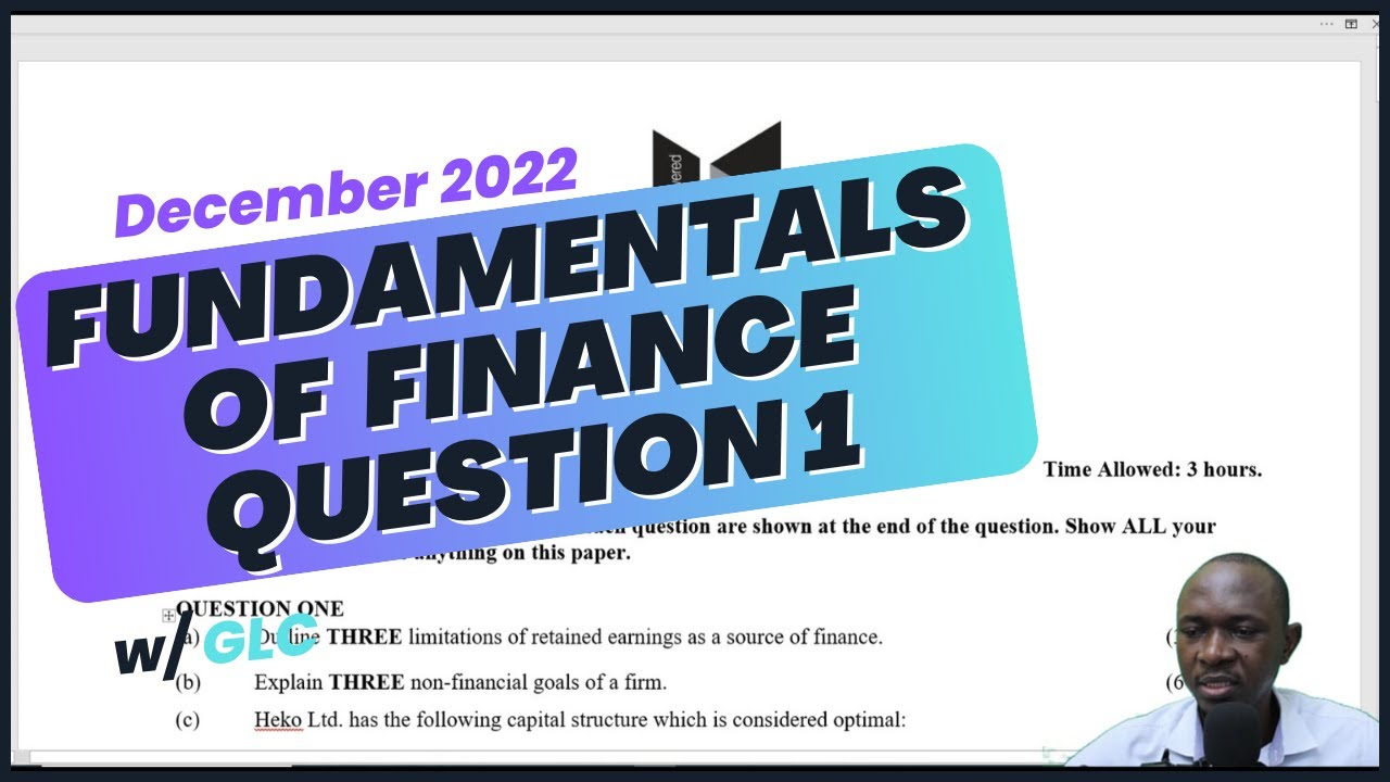 ATD FUNDAMENTALS OF FINANCE DECEMBER 2022 Q1