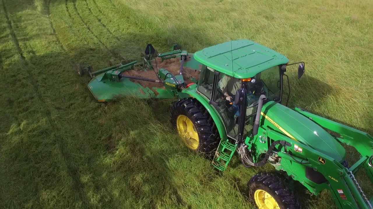 Bushhogging for Hay?? Explanation and Drone Footage || DJI Phantom 3 Standard ||