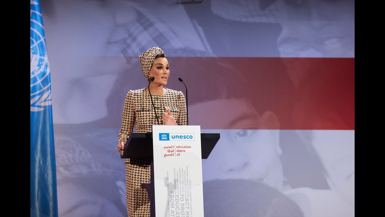 HH Sheikha Moza's Speech at the Intl Day to Protect Education from Attack 2022