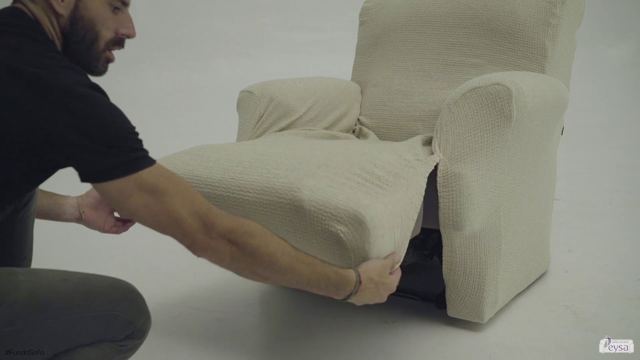 Funda sillon relax pies juntos