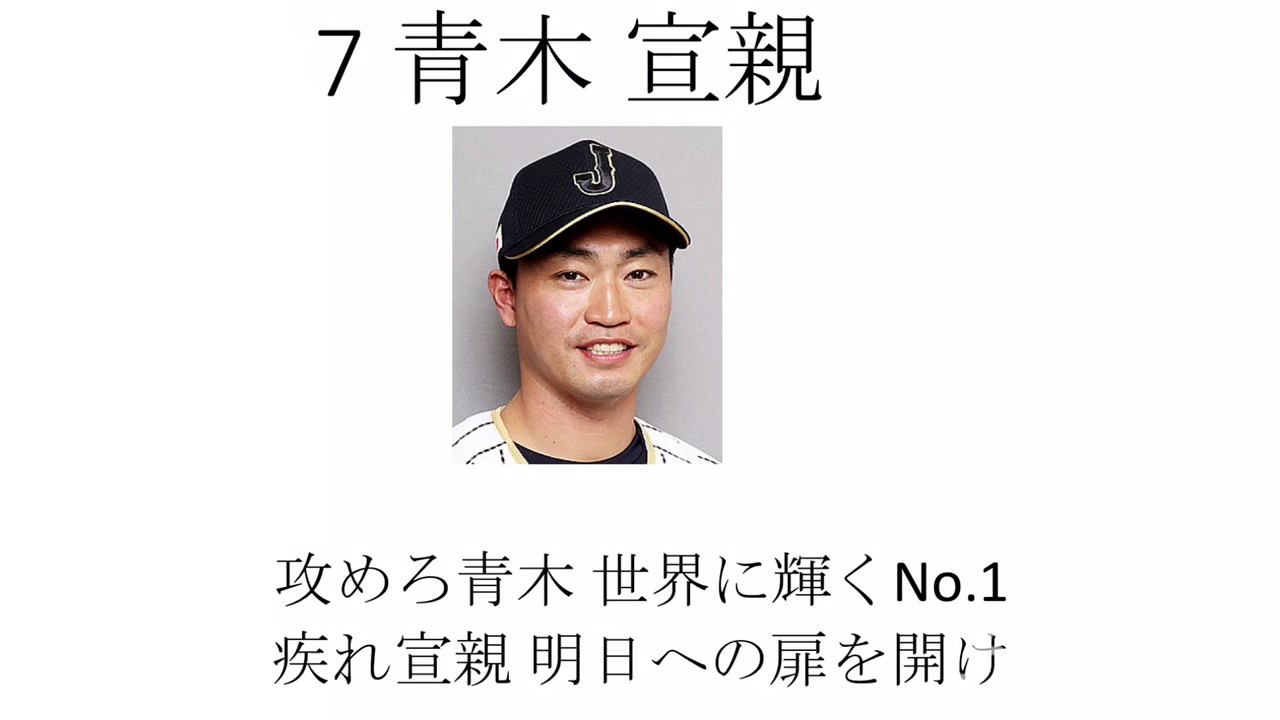 2017年 侍ジャパン応援歌メドレー