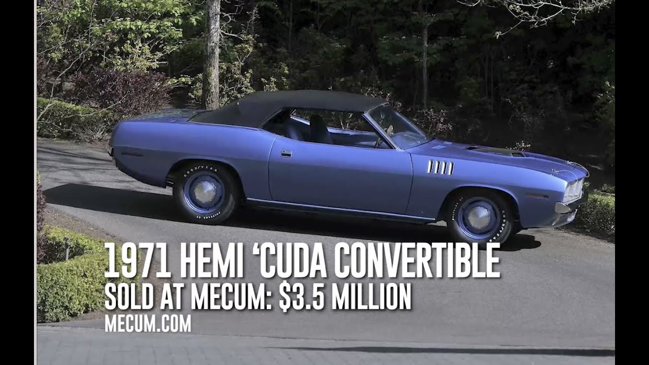 1971 Cuda Convertible: Most collectible cars on the planet
