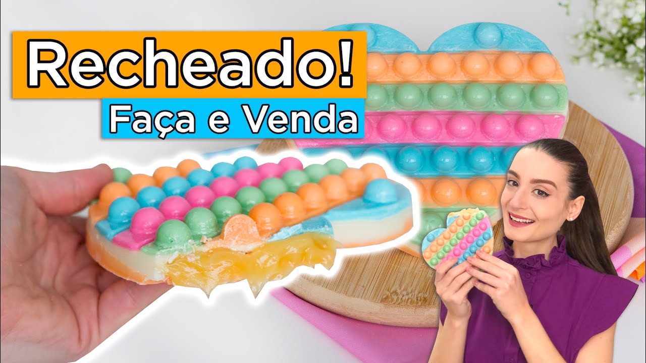 Pop it de CHOCOLATE Recheado (receita especial Dia das Crianças) - Cozinha do Bom Gosto - Gabi Rossi