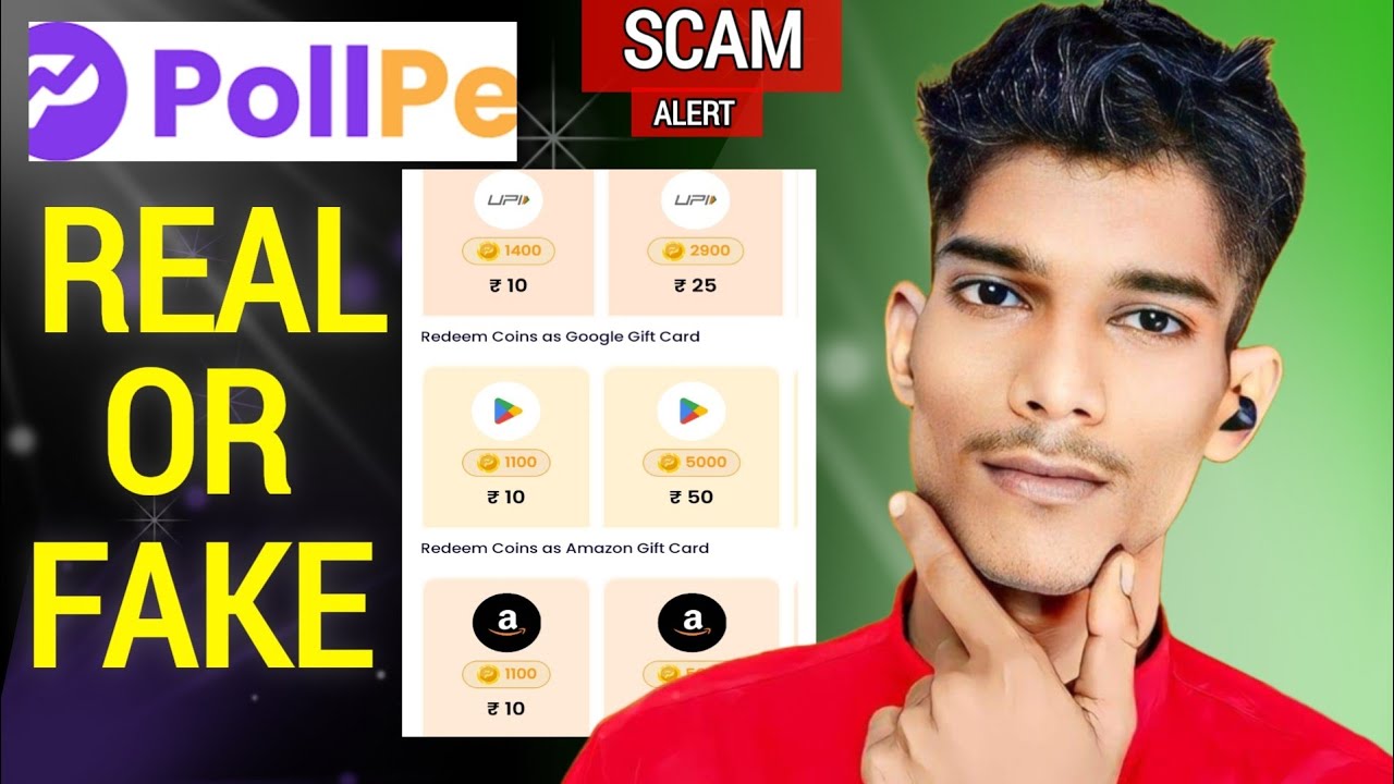 I tried to poll pe India app  real or fake