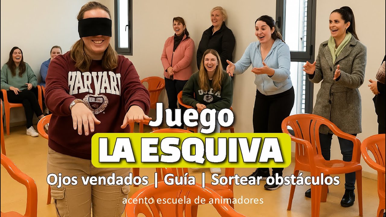Juego 𝐋𝐀 𝐄𝐒𝐐𝐔𝐈𝐕𝐀. Apreciar la Discapacidad Visual | Ojos vendados | Apoyo | Dinámica de Grupo