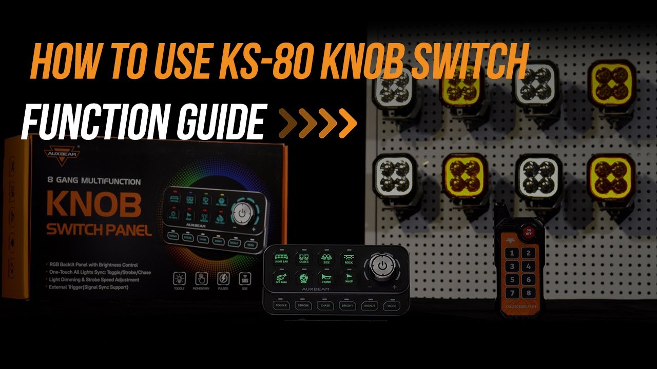 How to Use KS-80 Knob Switch Panel | Function Guide