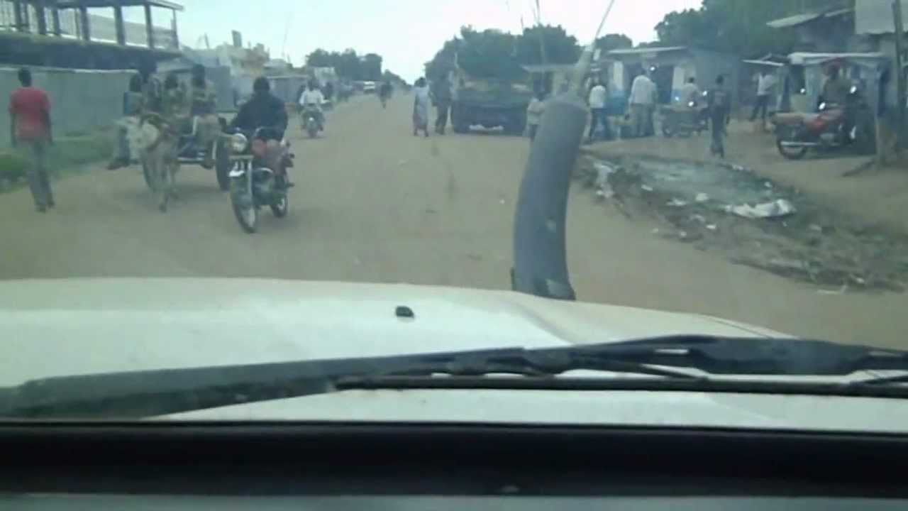 Driving into Bor, Jonglei, South Sudan. UNMISS