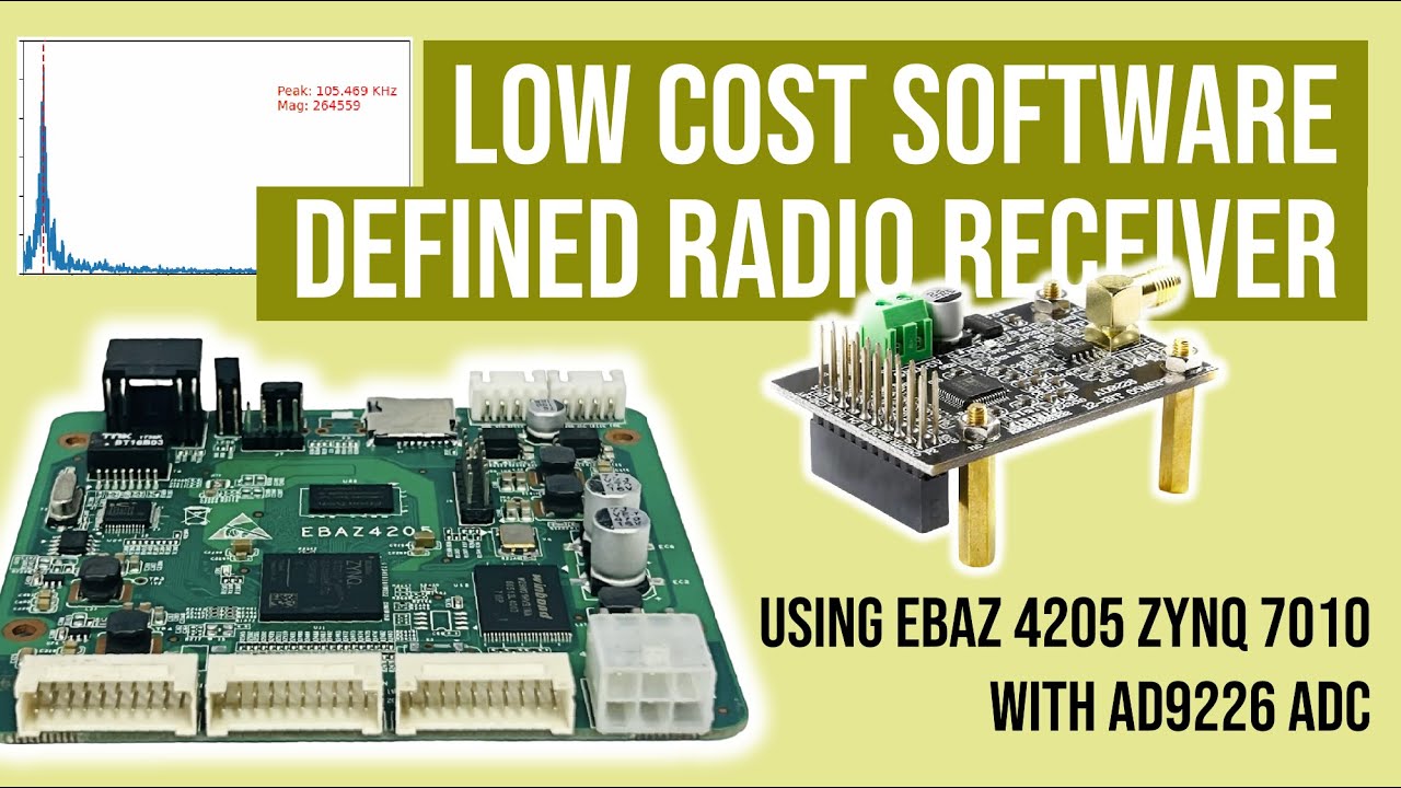 Соберите свой собственный SDR-приемник с ZYNQ-7010 (EBAZ4205) и AD9226 — дешевый, но мощный!