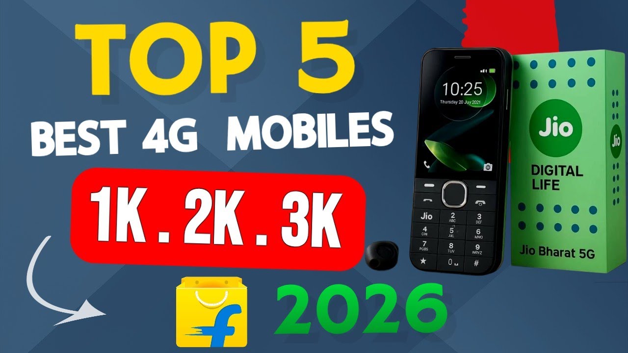 🔥Top 5 4G Keypad Phones in 2026 🥳.!! Best 4G Keypad Mobiles 2026