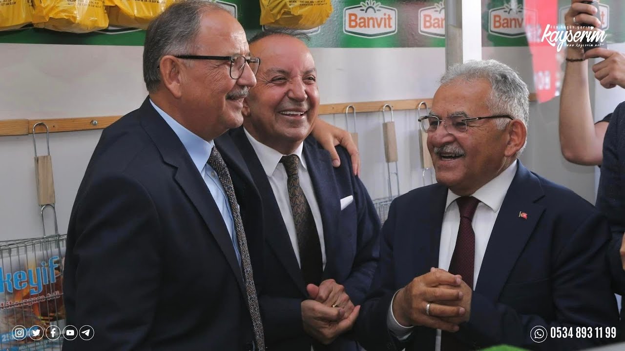 Bakan Özhaseki’den Pınarbaşı esnafına ziyaret