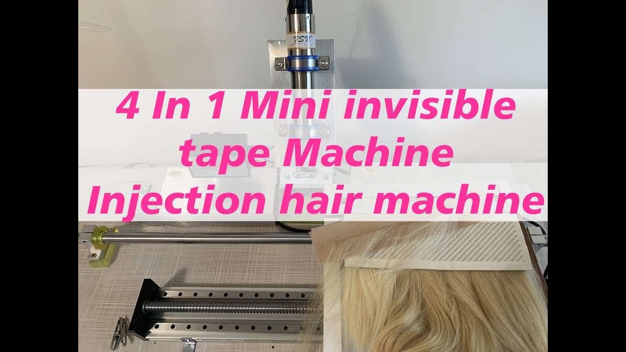 2023 Mini 4 In 1 invisible tape extensions Machine Injection hair machine wigs machine  pu skin wig