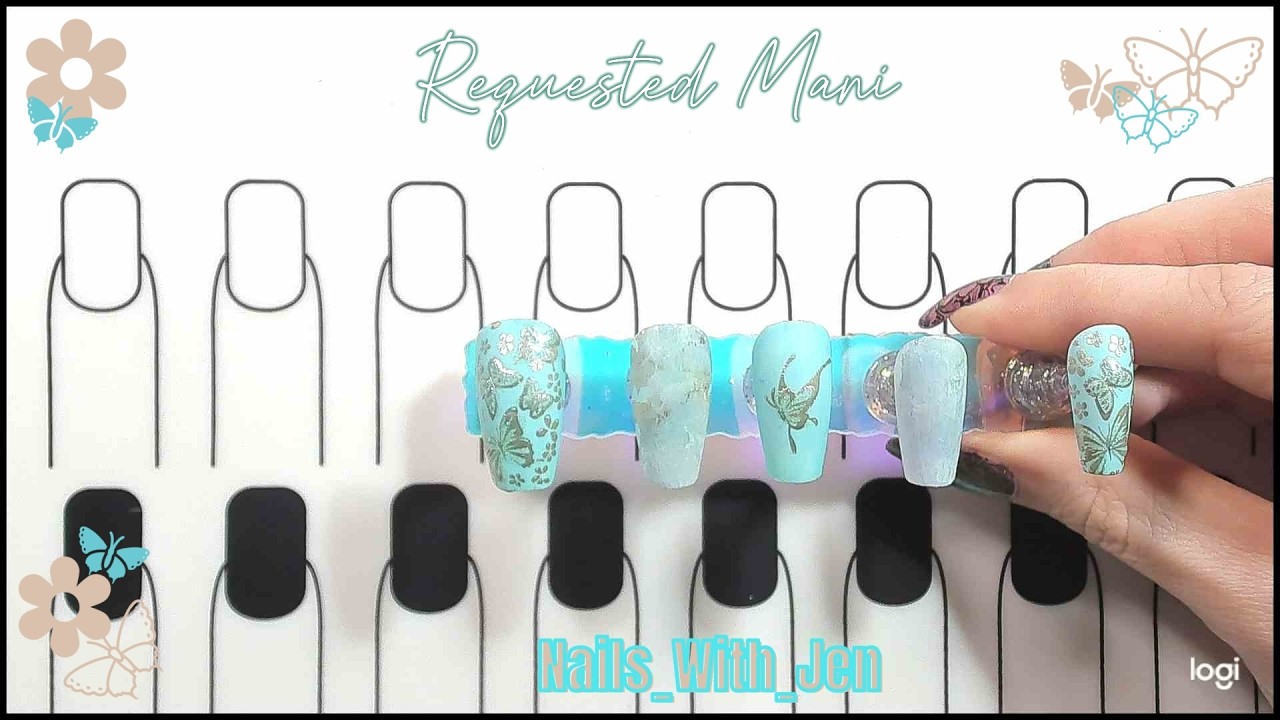Requested Mani - Nail Stamping - Nail Art