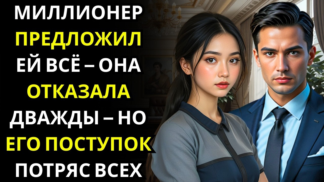 МИЛЛИОНЕР СМОТРЕЛ НА БЕДНУЮ ДЕВУШКУ ИНАЧЕ… ПОСЛЕ ТОГО КАК ОНА ДВАЖДЫ ОТКАЗАЛА ЕМУ