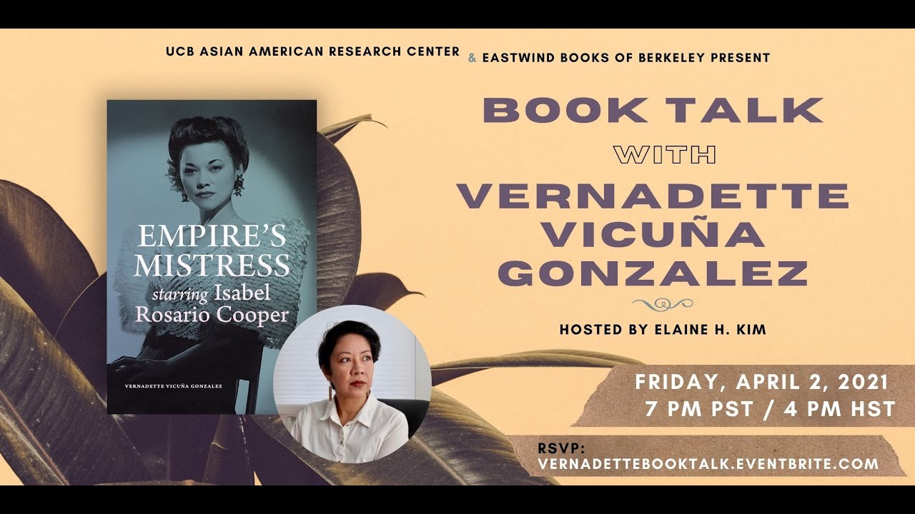 Book Talk with Vernadette Vicu&ntilde;a Gonzalez on Empire's Mistress, starring Isabel Rosario Cooper
