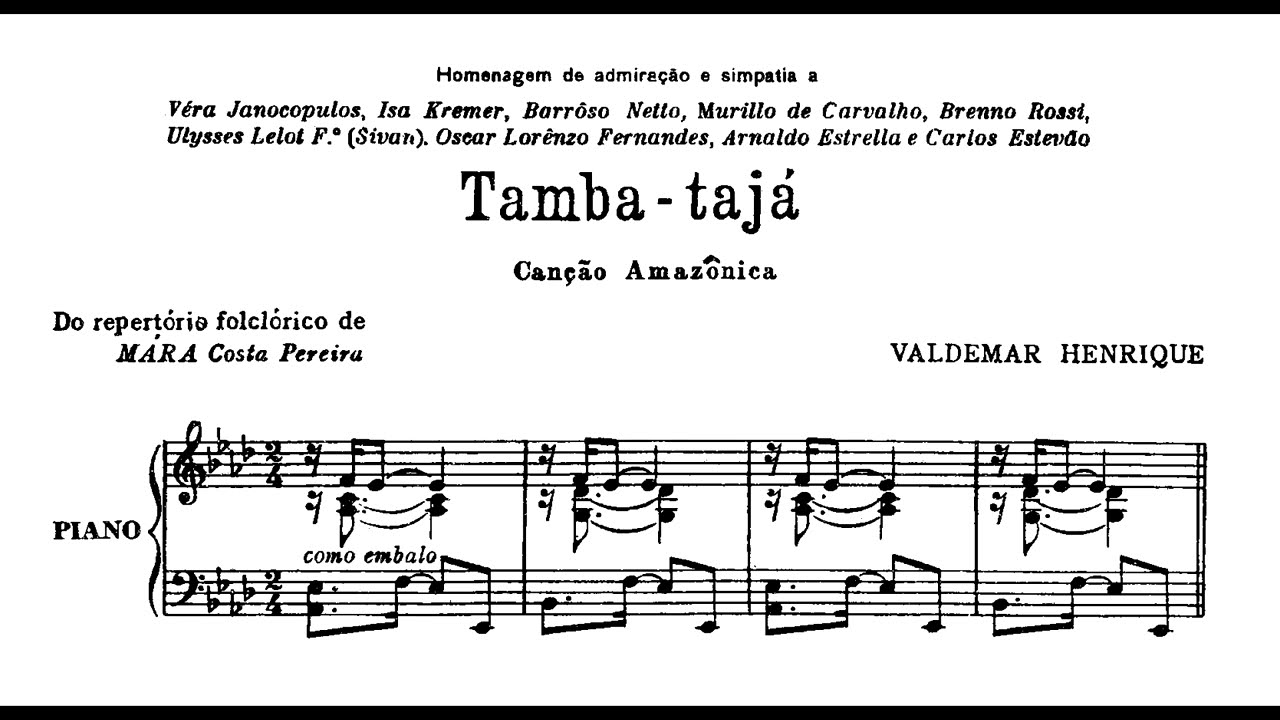 Waldemar Henrique - Tamba-tajá (Adriane Queiroz, soprano; Arthur Moreira Lima, piano)
