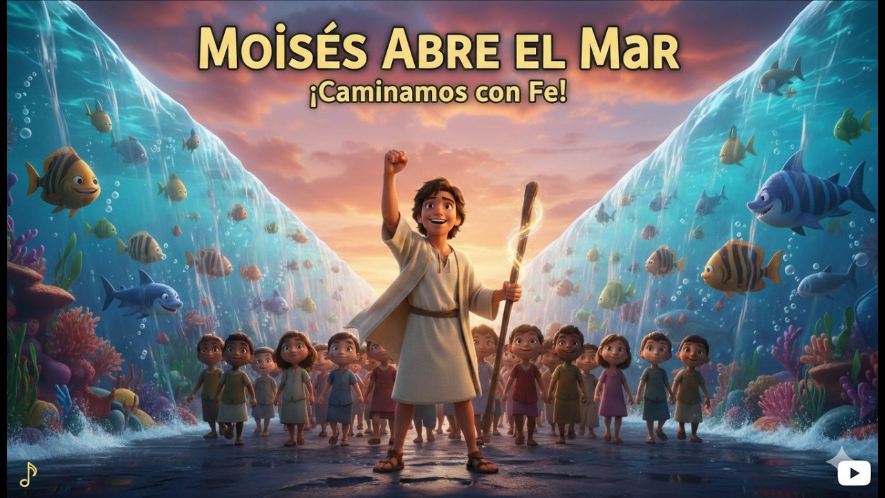 Moisés Abre el Mar 🌊 | Canción para Niños sobre la Confianza en Dios