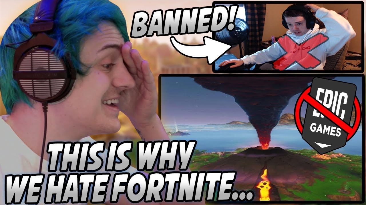 Ninja Is OUTRAGED With The VOLCANO Event Being Added To Fortnite! Dellor 