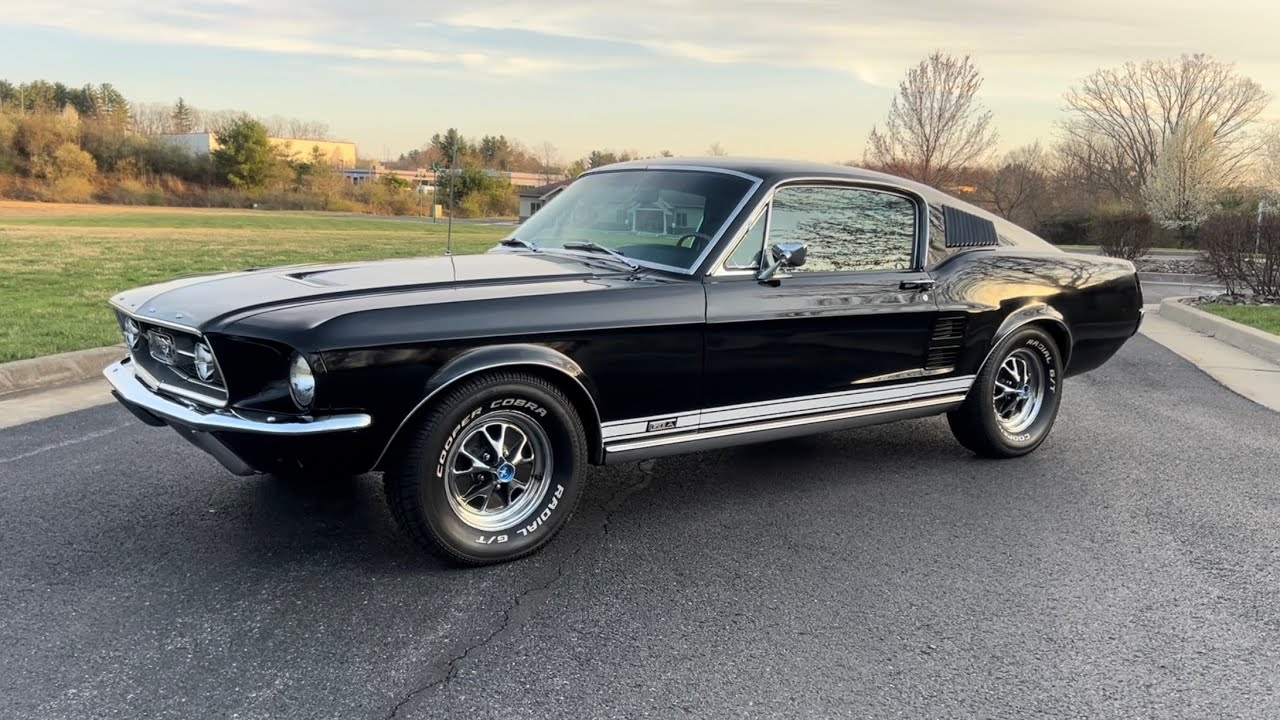 1967 Ford Mustang FastbackS Code 390 GTA Raven Black with 19 Factory Options!