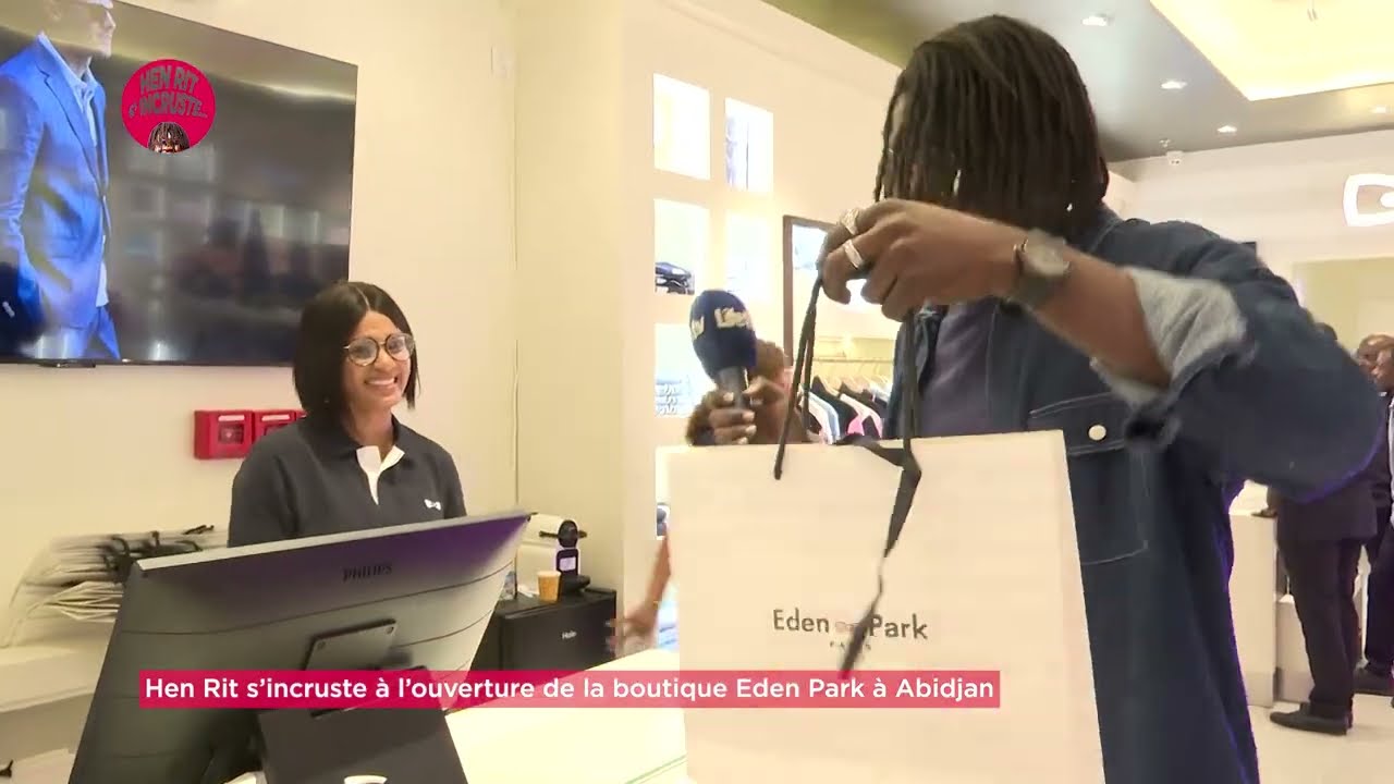 Hen Rit s'incruste à l'ouverture de la boutique Eden Park à Abidjan