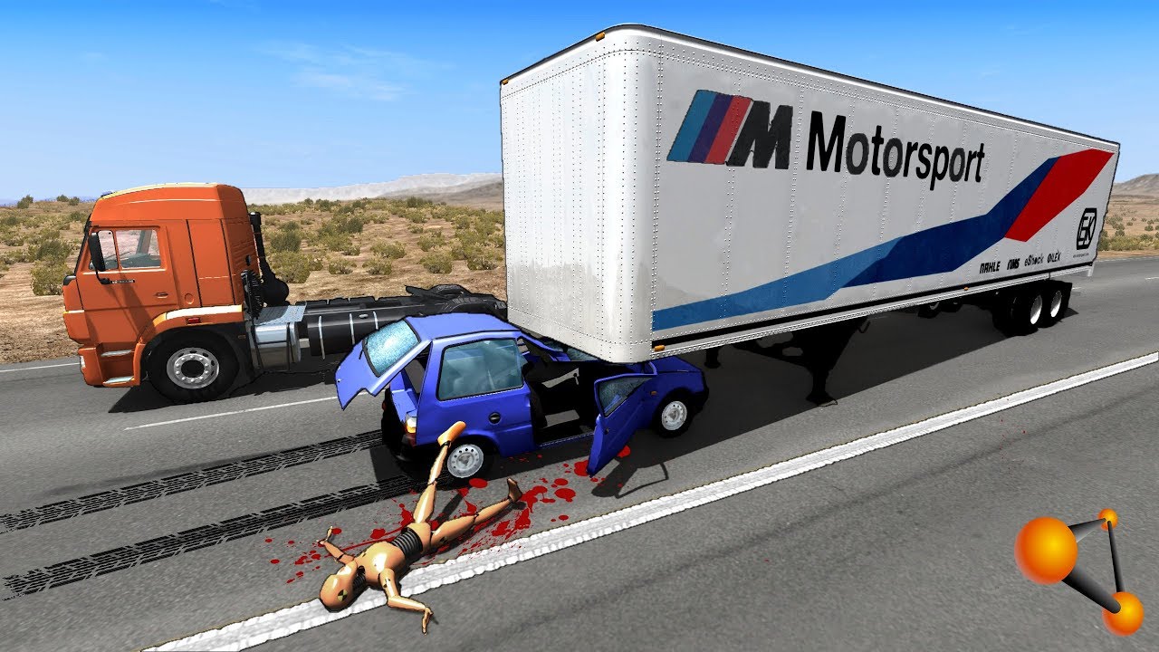 КОГДА НЕ ЗАКРЕПИЛ ПРИЦЕП! НЕУПРАВЛЯЕМАЯ СТАЛЬ | BeamNG.drive