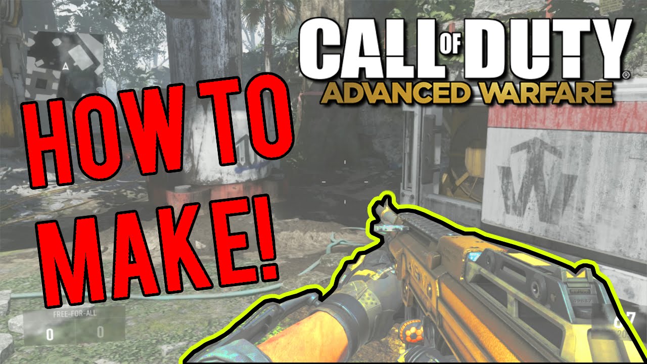 Call of Duty AW: How to MAKE the ASM1 Speakeasy! (AW How To Make Elite Weapons)