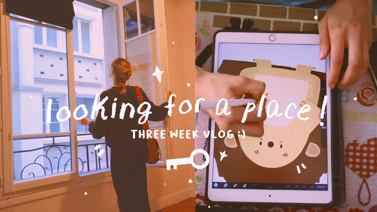3 week vlog : à la recherche d'un appart !🏡 inktober & calendriers de l'avent en cours de création ✨