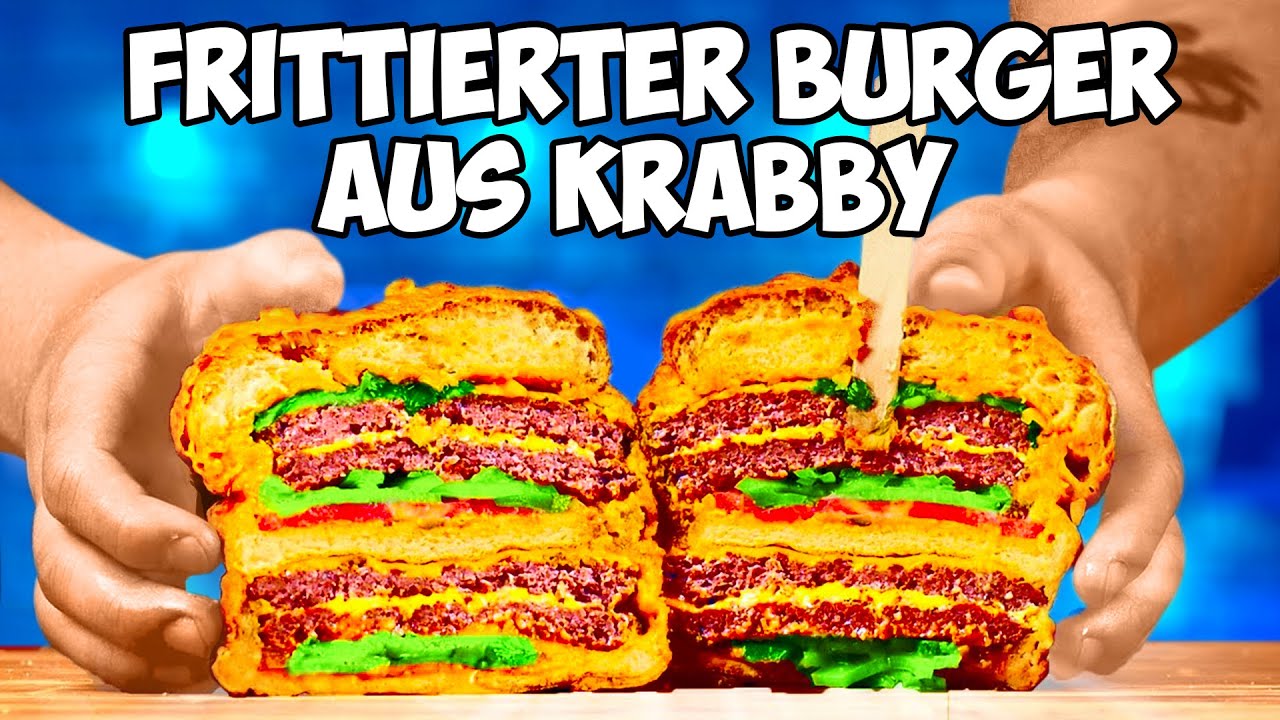 Wiederholen Sie das Essen aus 3 Animationsfilmen / SpongeBob Krabbenburger / Simpsons Hotdogs VANZAI