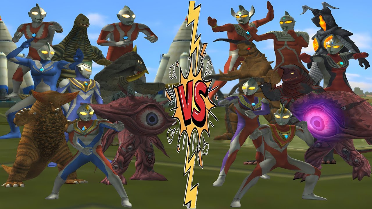 ウルトラマン DYNA VS ULTRAMAN GAIA, GOMORA VS GAN-Q, GAN-Q VS TIGA, AGUL VS GOLZA #ウルトラマン #ultraman #kaiju