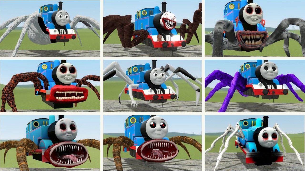 NEW UPDATE: Cursed Thomas and Friends Train Monster Battle in Garry's Mod part 23