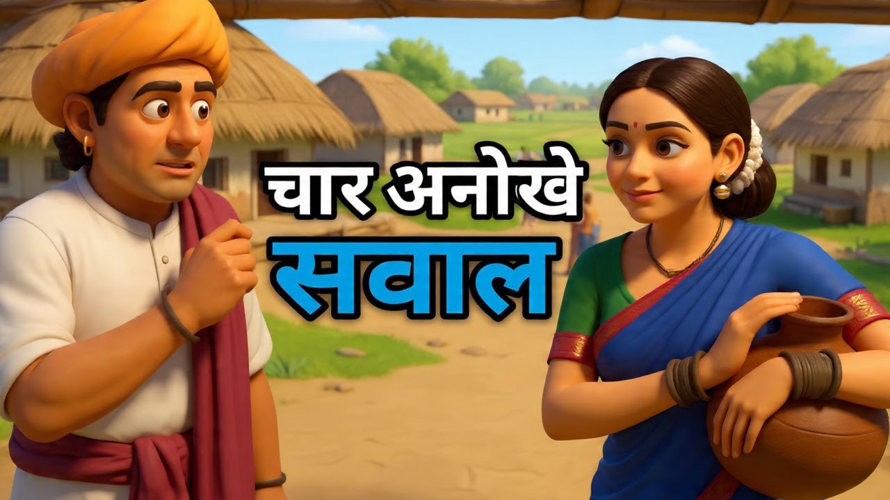 चार अनोखे सवाल , मुर्ख कौन ? Hindi Moral Story । kahani bed time story । story। Hindi कहानी