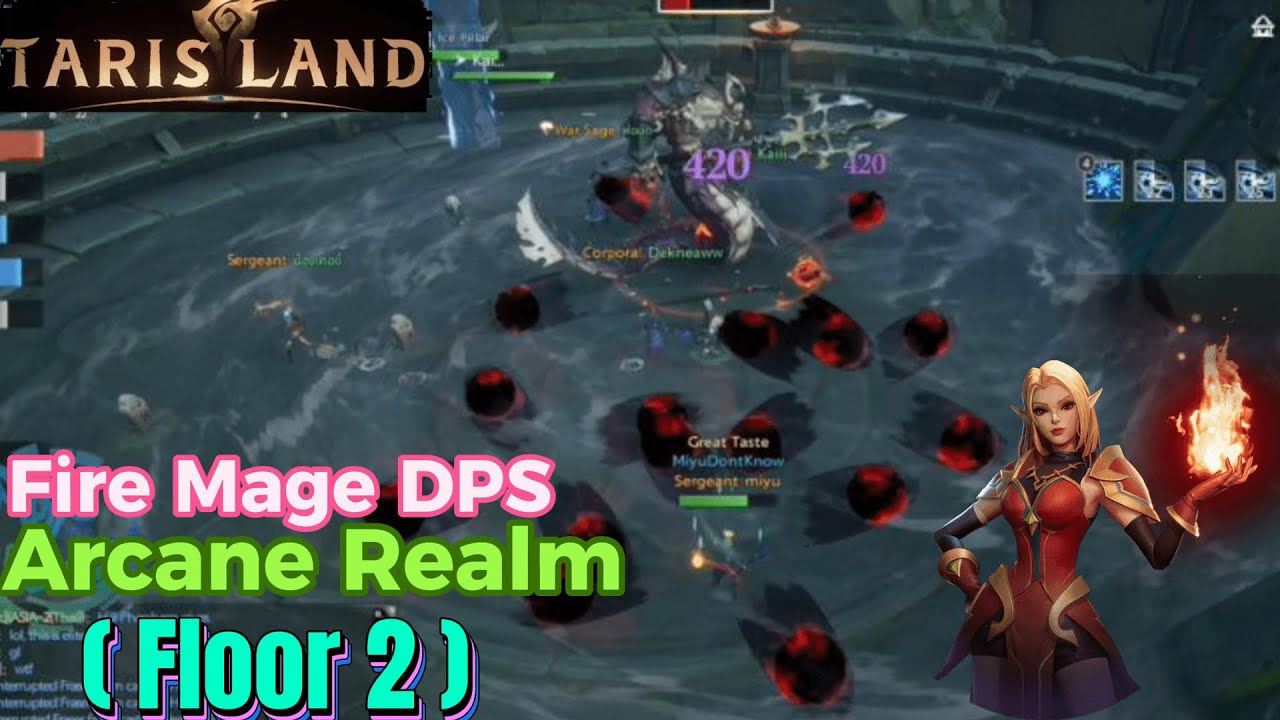 Tarisland: Arcane Realm (Floor 2) Merfolk Swamp - Fire Mage DPS