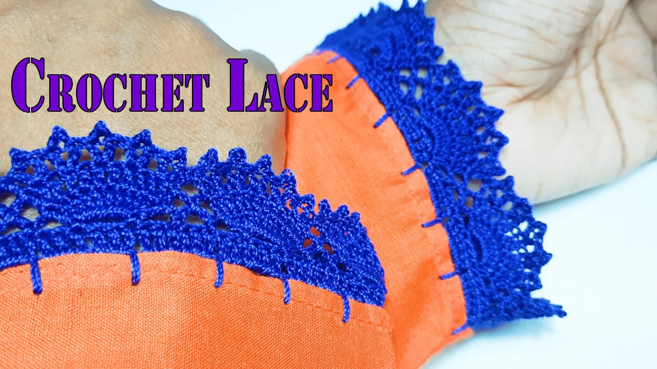 Crochet lace pattern | Border for sleeves