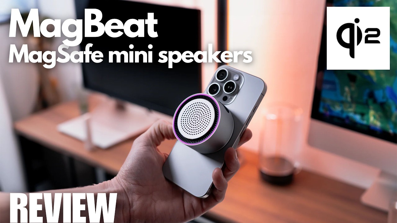 REVIEW: MagBeat Mini Bluetooth Speaker - Magnetic Qi2 Wireless Charger! (MagSafe Speaker)