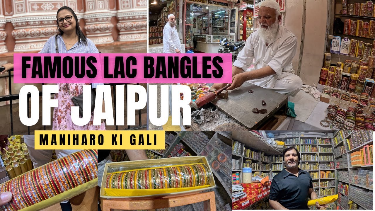 Making of lac Bangles | B.J. Bangles Jaipur | Maniharon Ka Rasta Tripolia Bazar  |  K travel V log