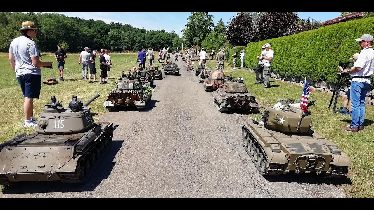 Großmodelltreffen Hausen am Bach 2025, RC-Big-Tanks in action, Teil 1
