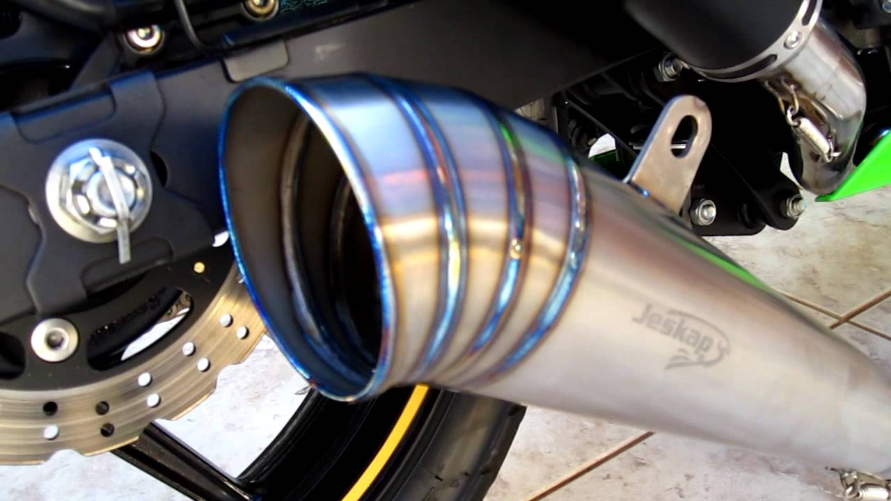 NINJINHA 250R COM RONCÃO - Sistema Full 2x1 GP Megafônica Titânio