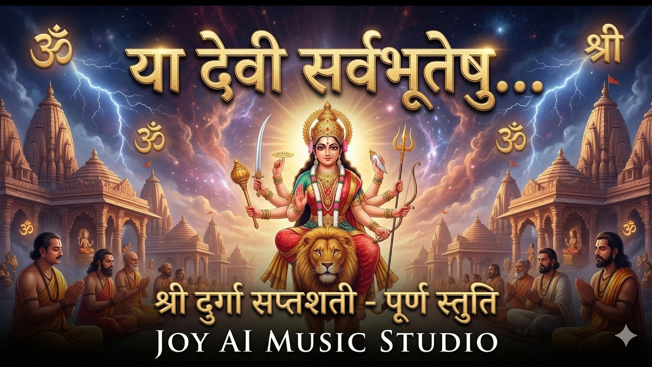 सम्पूर्ण दुर्गा सप्तशती पाठ | चंडी पाठ | देवी महात्म्य | Joy AI Music Studio