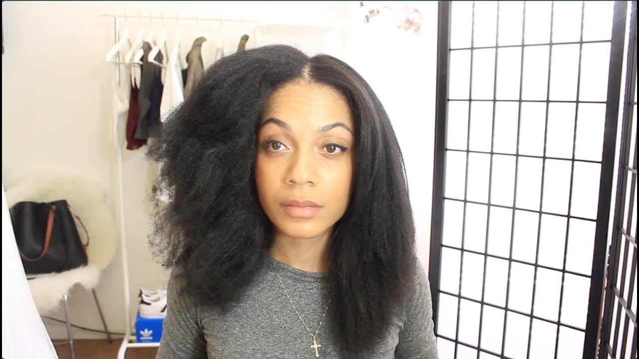 How I Straighten My Natural Hair || TheNotoriousKIA