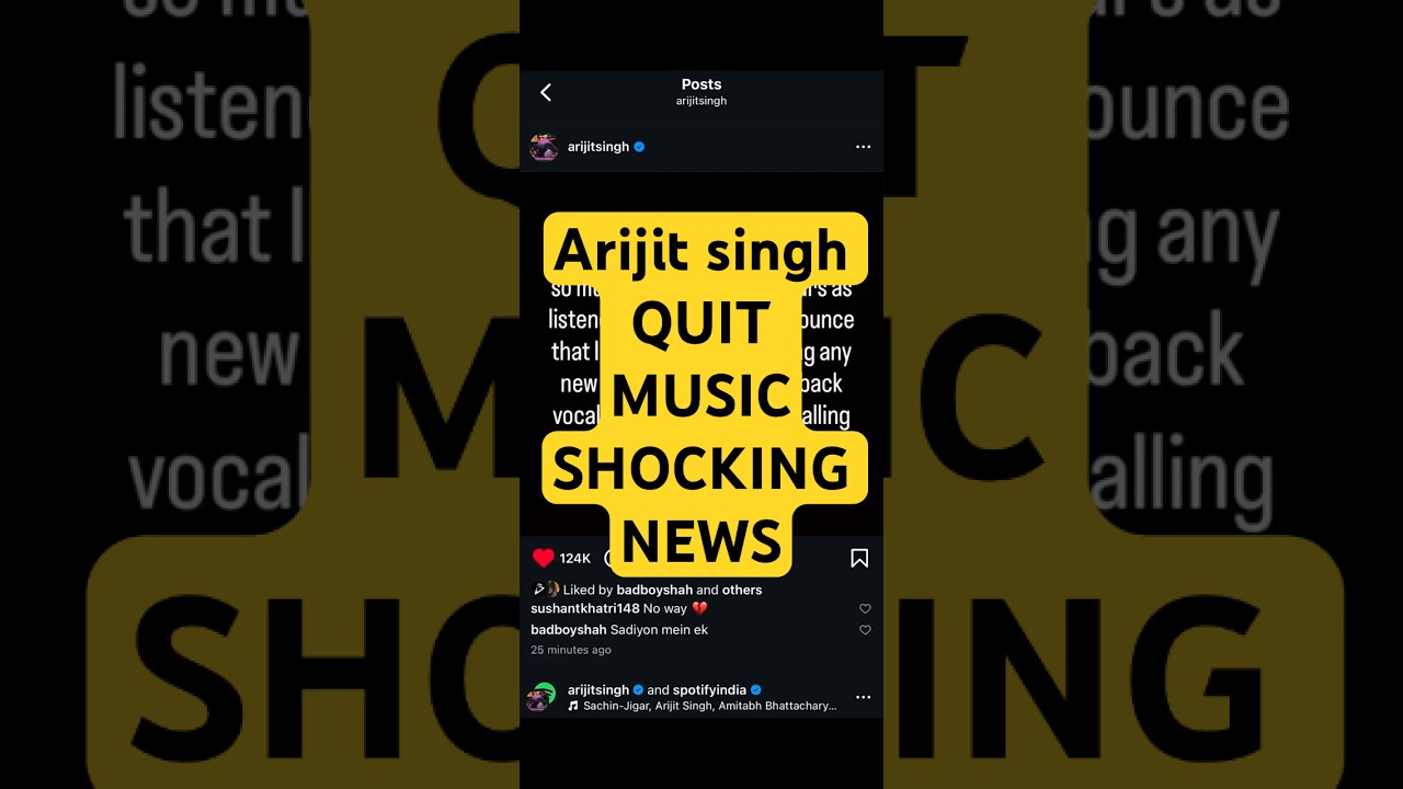 Arijit singh retired 😭🤯😱 