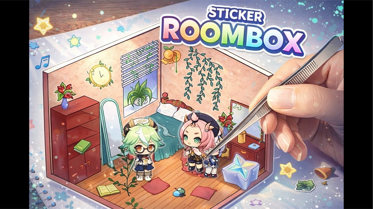 ASMR ROOMBOX STICKERS 3D
