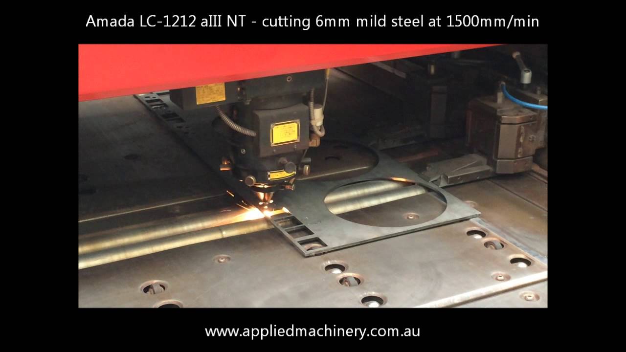 Amada LC-1212 AIII NT Laser - Demo 6mm Mild Steel at 1500mm/min