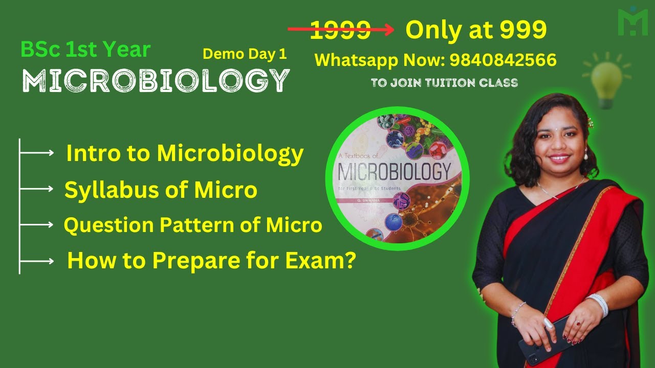 BSc 1st Year Microbiology || Syllabus 2024 || Important Questions