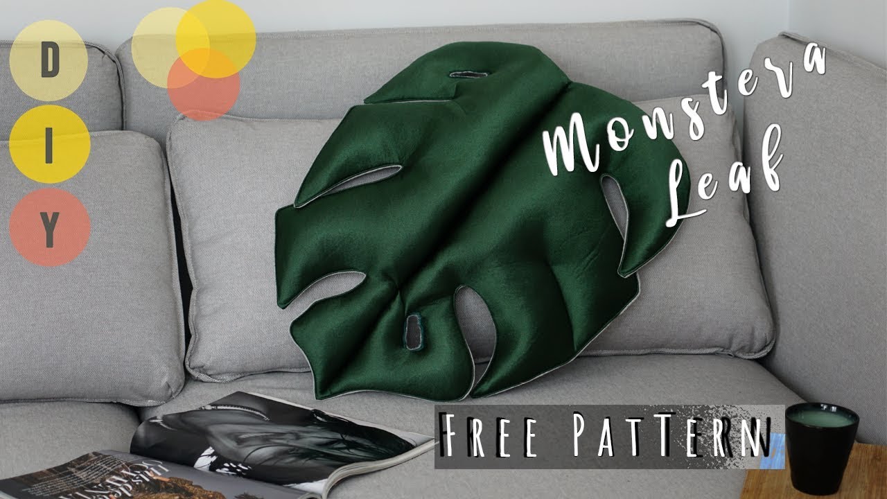 Monstera Leaf DIY | Decoration pillow | FREE PATTERN
