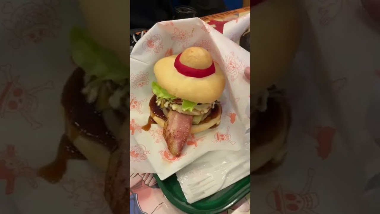 We tried ONE PIECE food at the ONE PIECE theme park in Japan! #japan #shorts