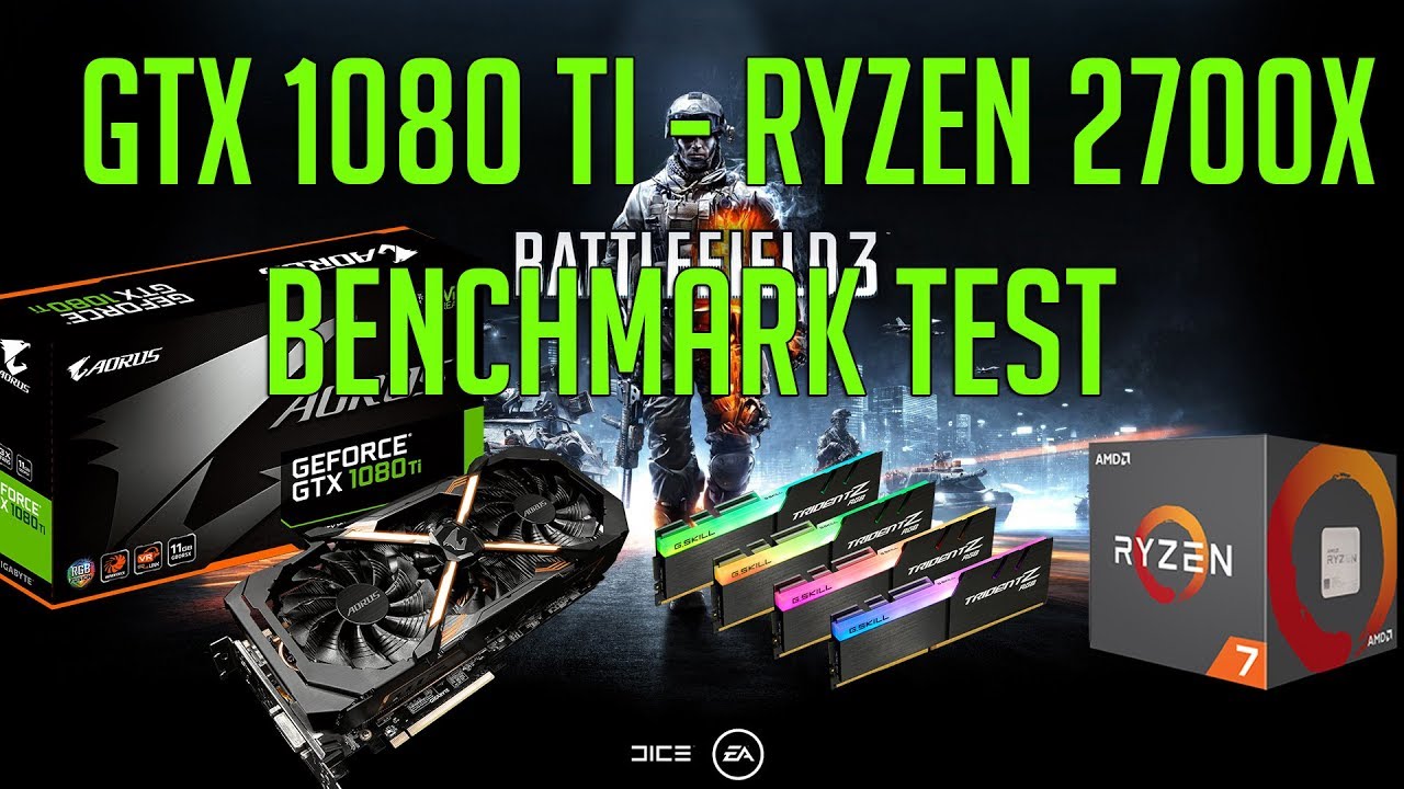 Battlefield 3 1440p Benchmark test | GTX 1080 Ti Ryzen 2700x 16GB RAM