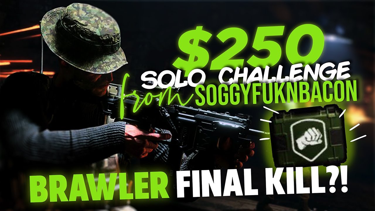$250 SOLO CHALLENGE - BRAWLER FINAL KILL?! - CoD BLACKOUT