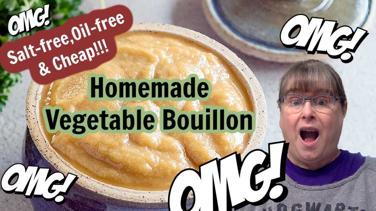 Salt-free & Oil-free Homemade Vegetable Bouillon