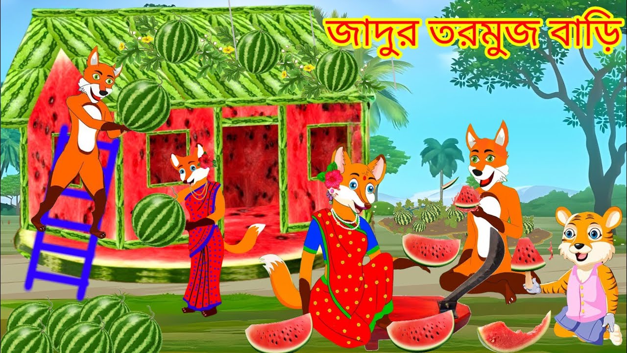 জাদুর তরমুজ বাড়ি | Jadur Tormuz Bari |Fox Cartoon | Bangla Shiyaler cinema #cartoon #shiyalercartoon