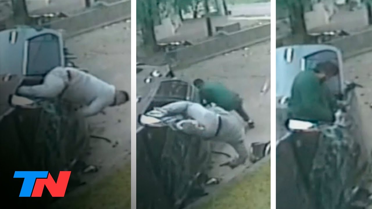 IM&Aacute;GENES IMPRESIONANTES: 6 delincuentes que escapaban de una entradera chocaron, volcaron y huyeron